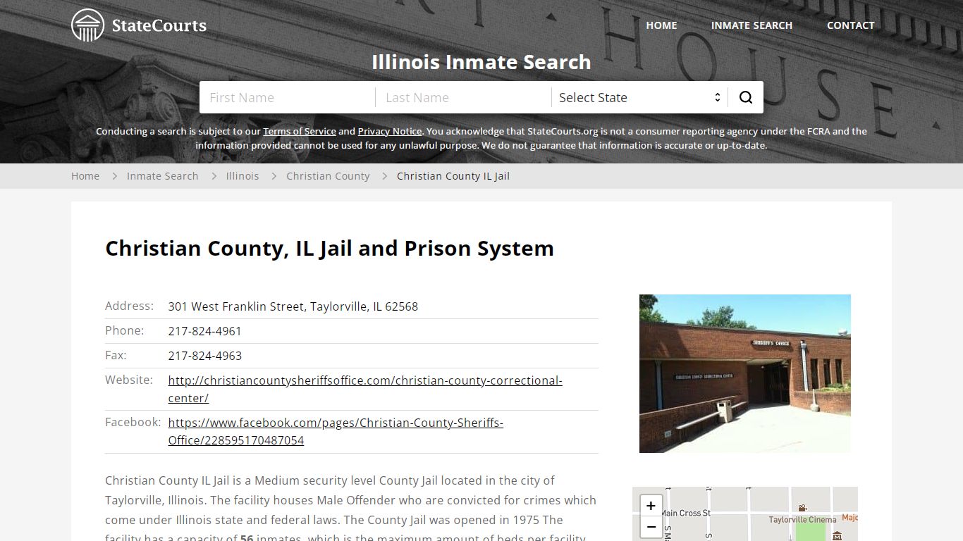 Christian County IL Jail Inmate Records Search, Illinois - StateCourts