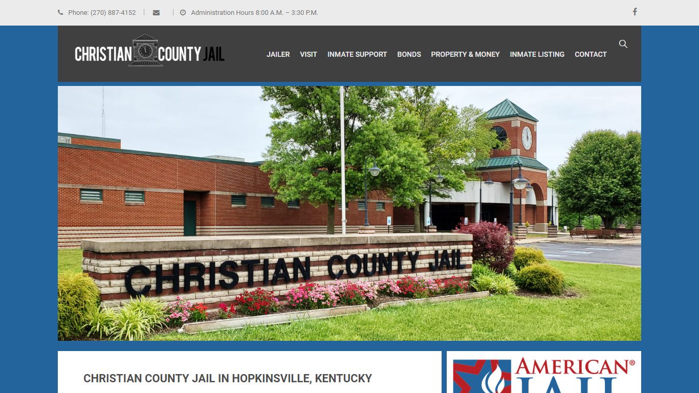 Christian County Jail – Hopkinsville, Christian County, Kentucky